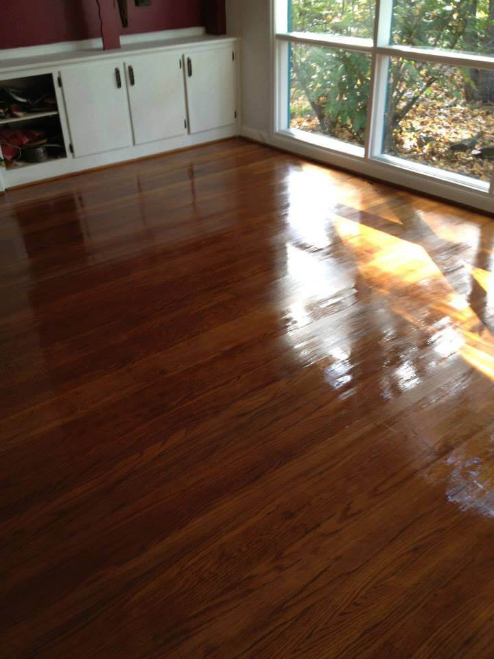 a recently completed Fabulous Floors Hardwood floor refinishing project in michigan