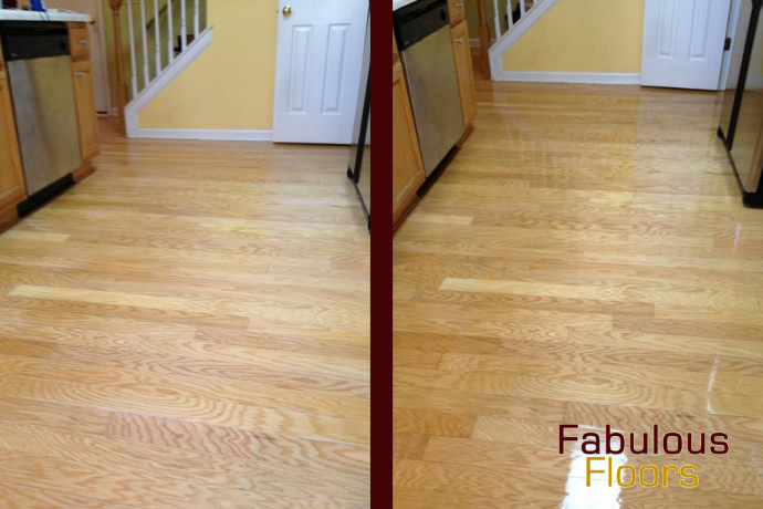 before and after floor resurfacing in oakland township