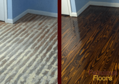 before and after wood floor refinishing michigan