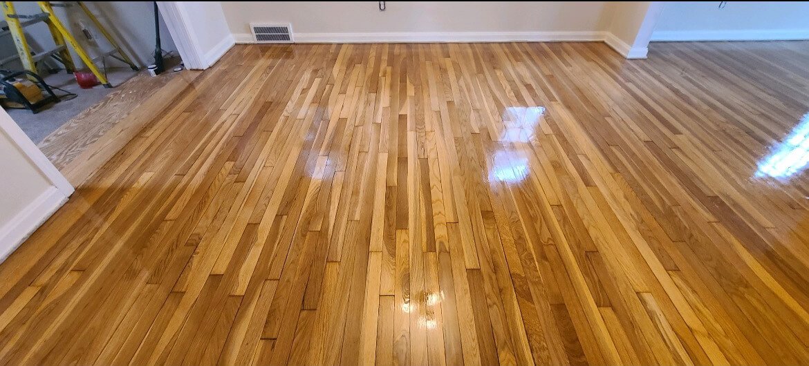 a refinished hardwood floor in clawson, mi