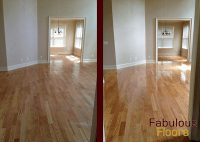 before and after wood floor refinishing michigan