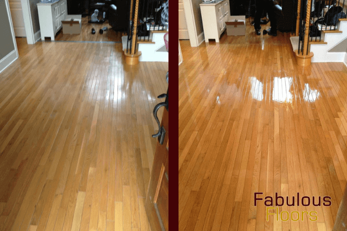 before and after hardwood floor resurfacing in lake orion, mi
