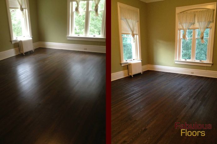 before and after of a resurfacing project in farmington hills, mi