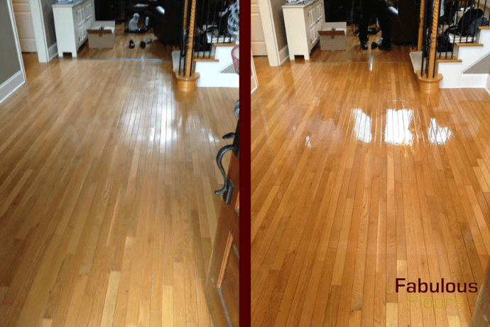 before and after hardwood floor refinishing in melvindale mi